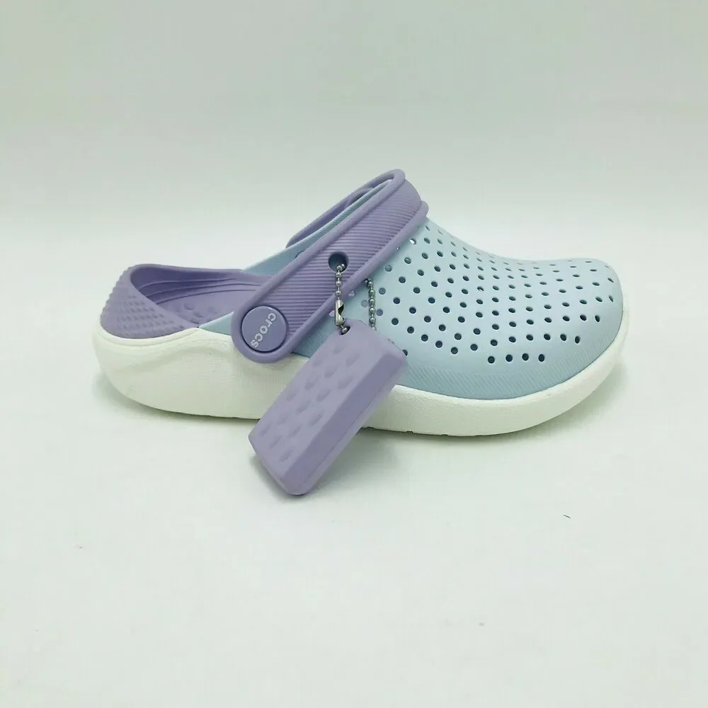 Crocs Kid's C12 Literide Clog K Blue Purple Lightweight Water Shoes Rubber NWT